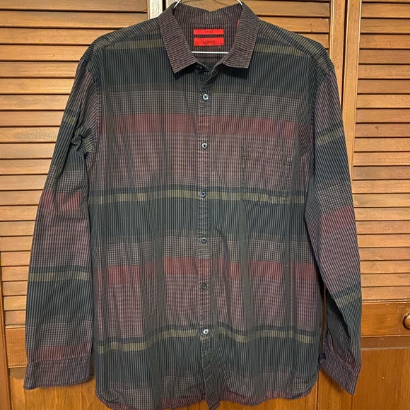 Alfani Fitted Button Down Shirt - Picture 2 of 5